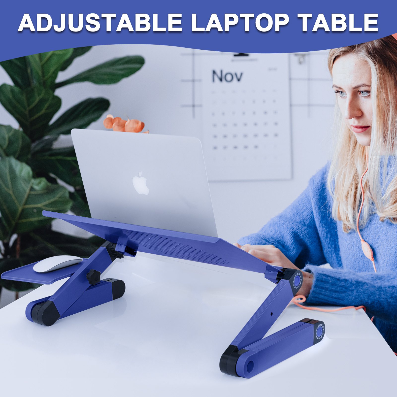 Adjustable Laptop Stand for Bed